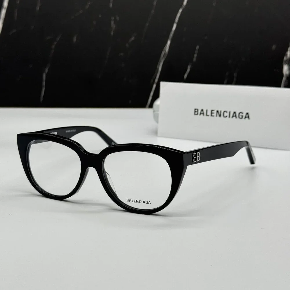 NEW BALENCIAGA BB0131O 001 CAT EYE BLACK WOMEN EYEGLASSES BALENCIAGA